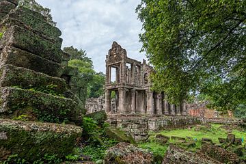 Preah Khan Tempel, Angkor Wat by Richard van der Woude