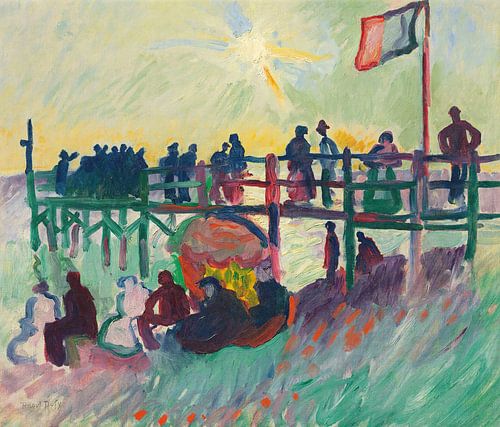 Raoul Dufy - The pier in Le Havre