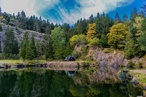 Herfstidylle op de Rennsteig