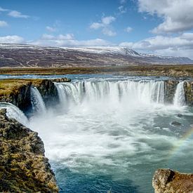 Godafoss - Waterval in IJsland van Eddy Kuipers