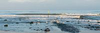 Panorama of beach and sea