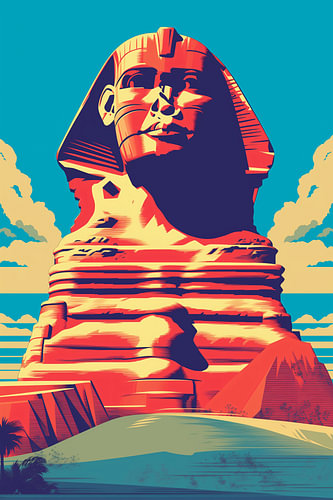 Die Große Sphinx bei Sonnenuntergang | Ägypten-Poster