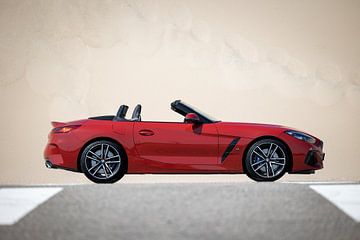 BMW Z4 M40i in front of a dune by Pieter van Dieren (pidi.photo)