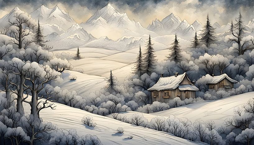 Winter in the mountains by Nick Wendt