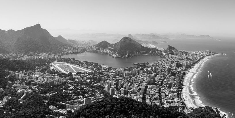 Rio de Janeiro (Schwarz-Weiß) von Merijn Geurts