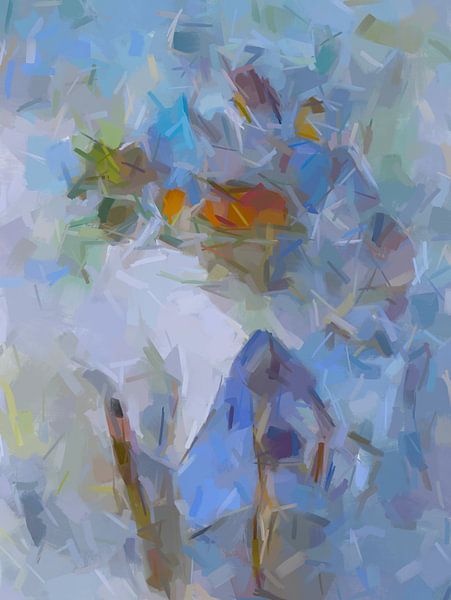 modern stilleven abstract van Paul Nieuwendijk