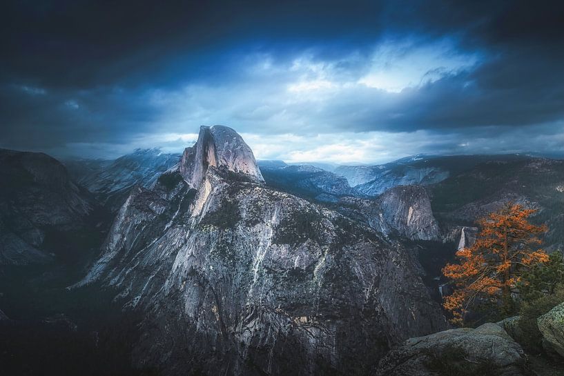 Half Dome orage par Loris Photography