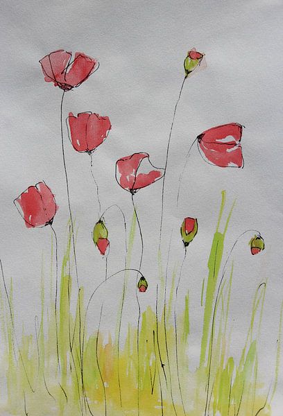 Whispering Poppies by Anja Zinken Bertens