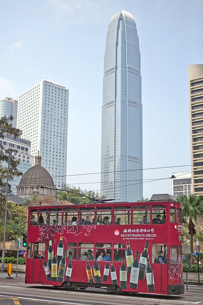 Tramway à deux étages à Hong Kong par t.ART