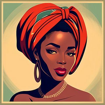 Anaya, afrikaans portret van een jonge vrouw  van All Africa