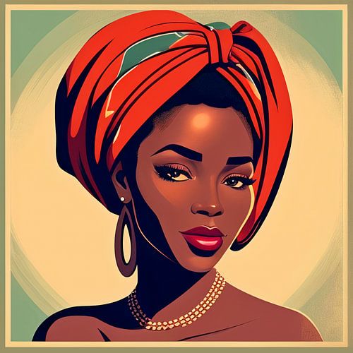 Anaya, afrikaans portret van een jonge vrouw 