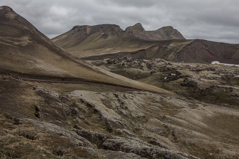 bemoste lavavelden landmannalaugar van Stephan van Krimpen