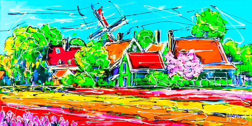 Dutch Landscape, Spring Morning