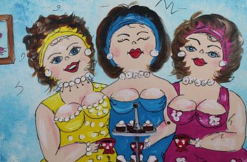 3 vriendinnen aan de thee