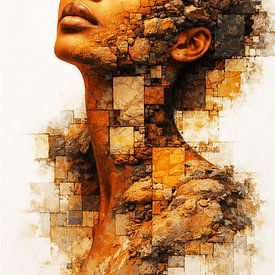 Portrait with Earth Tones by Digital Picture Art