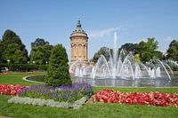 Watertoren, Friedrichsplatz, Mannheim, Baden-Württemberg, Duitsland, Europa