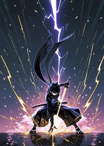 Japanse anime samoerai