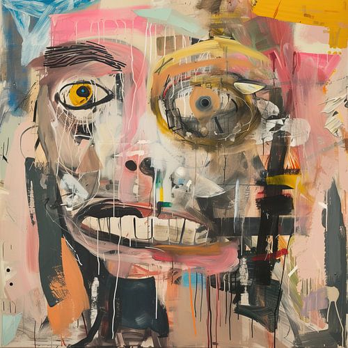 Peinture faciale abstraite | Abîme émotionnel