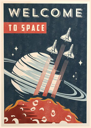 Vintage retro space