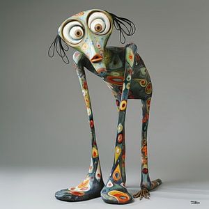 bunte skurrile Puppe