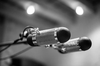 Microphone d'enregistrement studio de musique