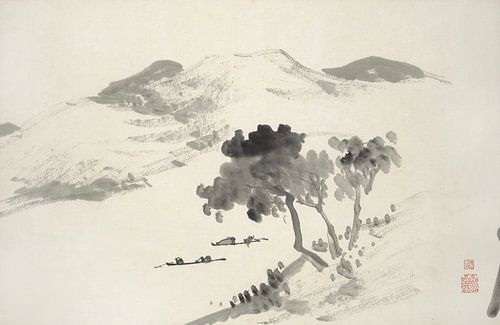 Hine Taizan - motief uit "Album met vijftien inktschilderijen"