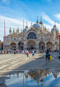 Place Saint-Marc à Venise avec la cathédrale, Italie