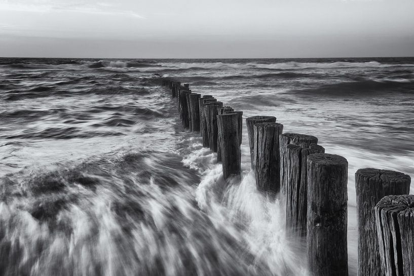Temps orageux sur la plage de Burgh-Haamstede par Heidi Bol