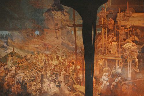 De verdediging van Sziget door Nikola Zrinski: Het Schild van het Christendom, Alphonse Mucha