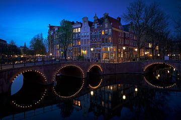 View of the Quellijnbrug, Keizersgracht in Amsterdam, 2020 -