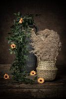 The summer breeze through the plants