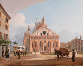 Rudolf von Alt - Basilique Saint-Antoine de Padoue, 1836