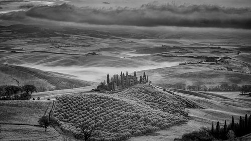 Podere Belvedere -2- Toscane - infrarood zwartwit