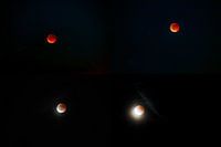 Blood moon over Herzogenaurach - magic in the night sky