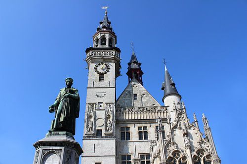 Main market square in Aalst, Belgium