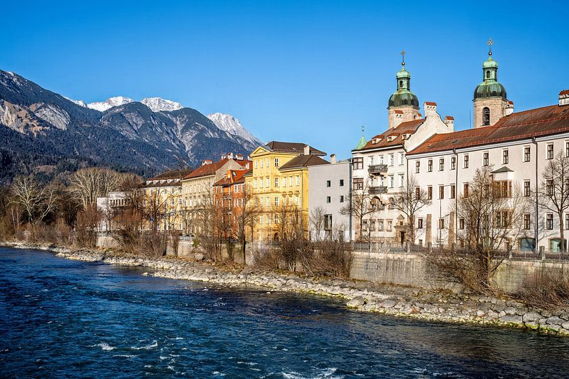 The cathedral of Innsbruck on the Inn by ManfredFotos