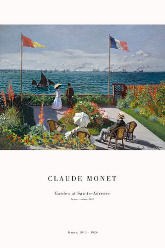 Claude Monet - Garden at Sainte-Adresse