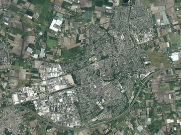 Photo aérienne d'Etten-Leur sur Maps Are Art