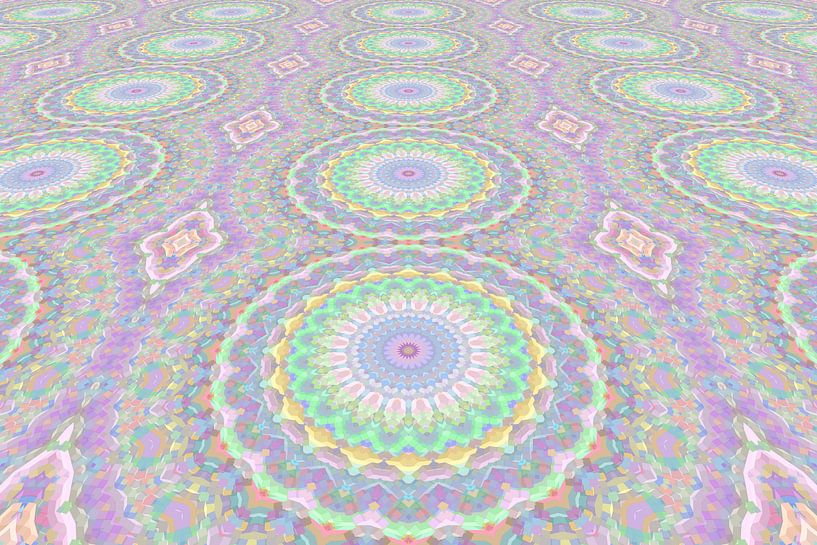 Mandala Art Pastel Perspectief van Marion Tenbergen