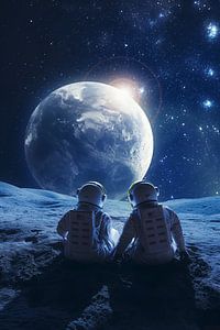 Zwei Astronauten