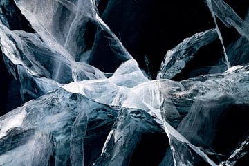 Abstracte lijnen in het ijs van Michèle Huge