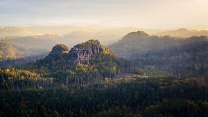 Sonnenaufgang in der Sächsischen Schweiz