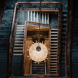 Stairwell in the Newcastle Royal Station Hotel by fromkevin