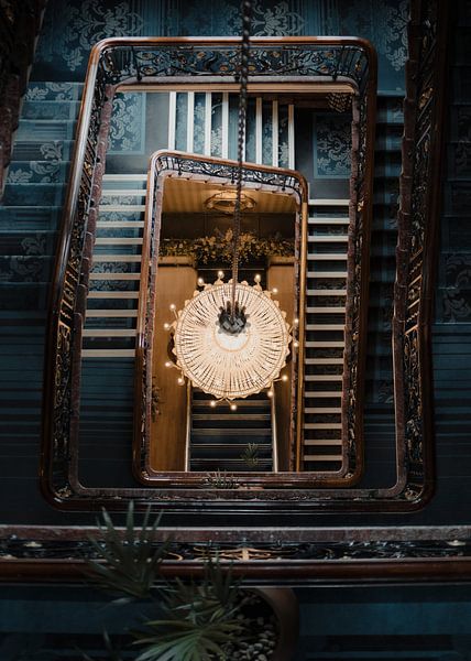Cage d'escalier de l'hôtel Royal Station de Newcastle par fromkevin