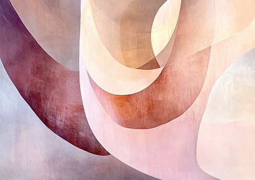 Zones de couleur superposées et fluides