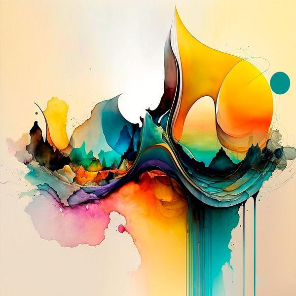 Abstract work by Hetty Lamboo