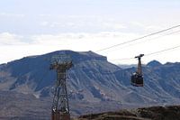 Cable car to el teide.