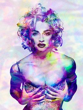 Madonna Vogue Abstraktes Portrait von Art By Dominic