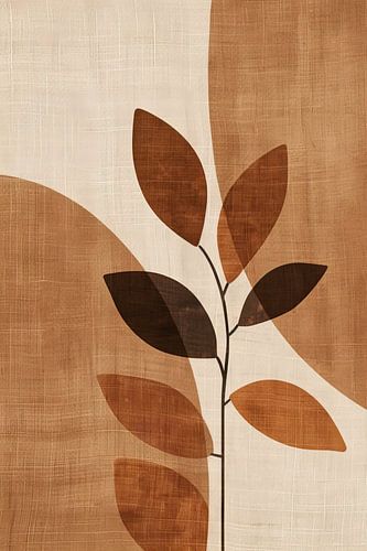 Œuvre d'art minimaliste organique