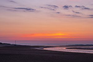 Sonnenaufgang im Wattenmeer auf der Insel Amrum